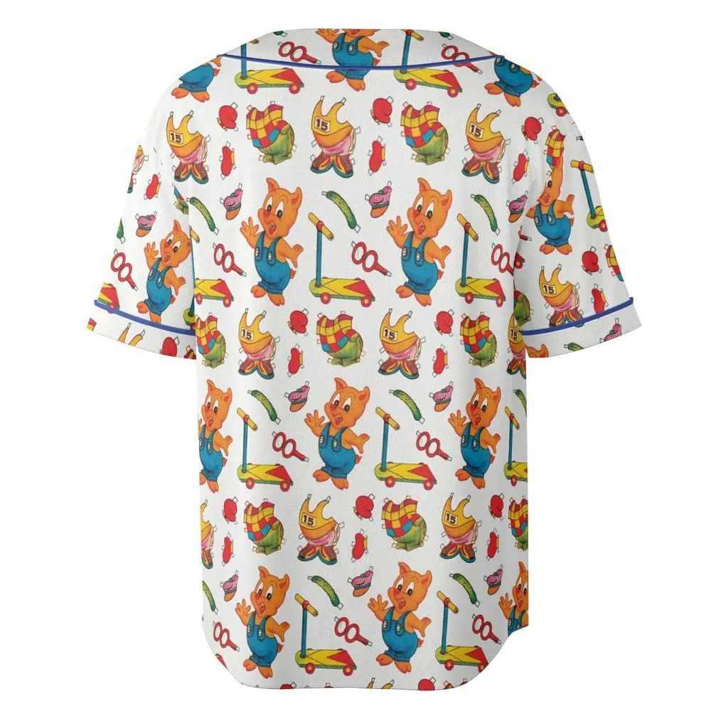 Hamton Outfit Looney Tunes Unisex Baseball Jersey - 4