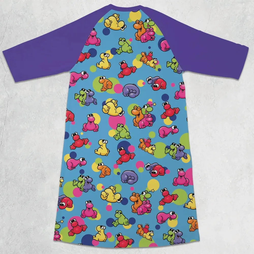 Nerds Candy Kids 3/4 Sleeve Raglan Dress - 2