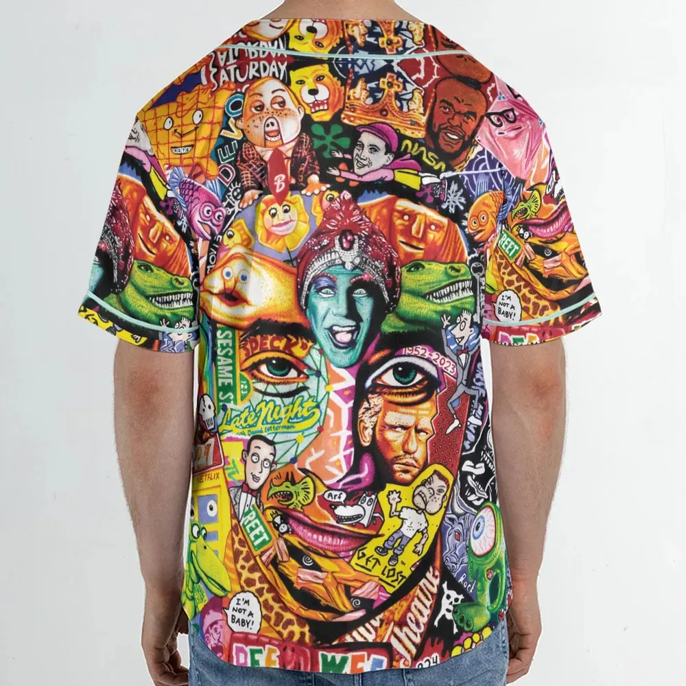 Scavenger Hunt Pee Wee Herman Unisex Baseball Jersey - 2