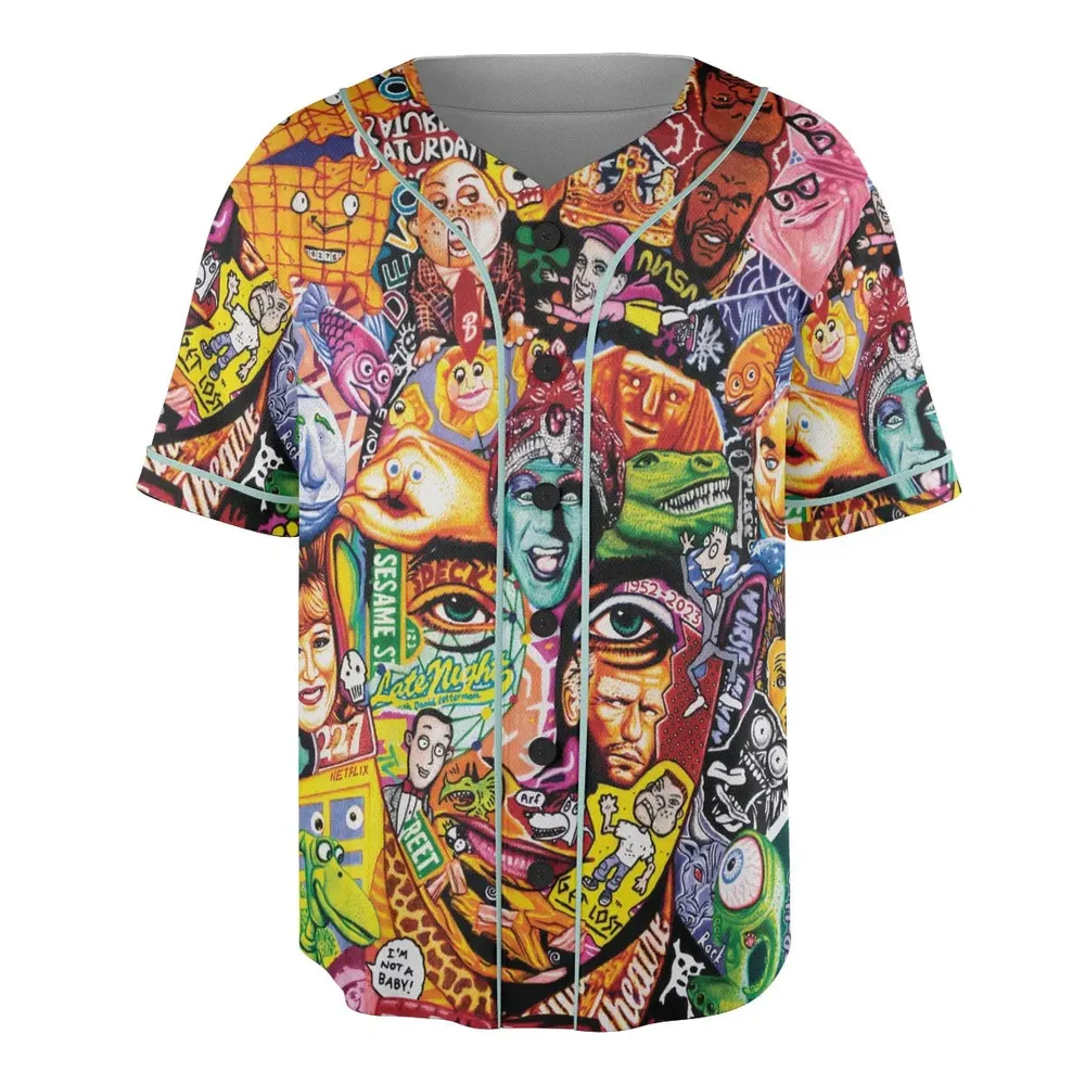 Scavenger Hunt Pee Wee Herman Unisex Baseball Jersey - 3