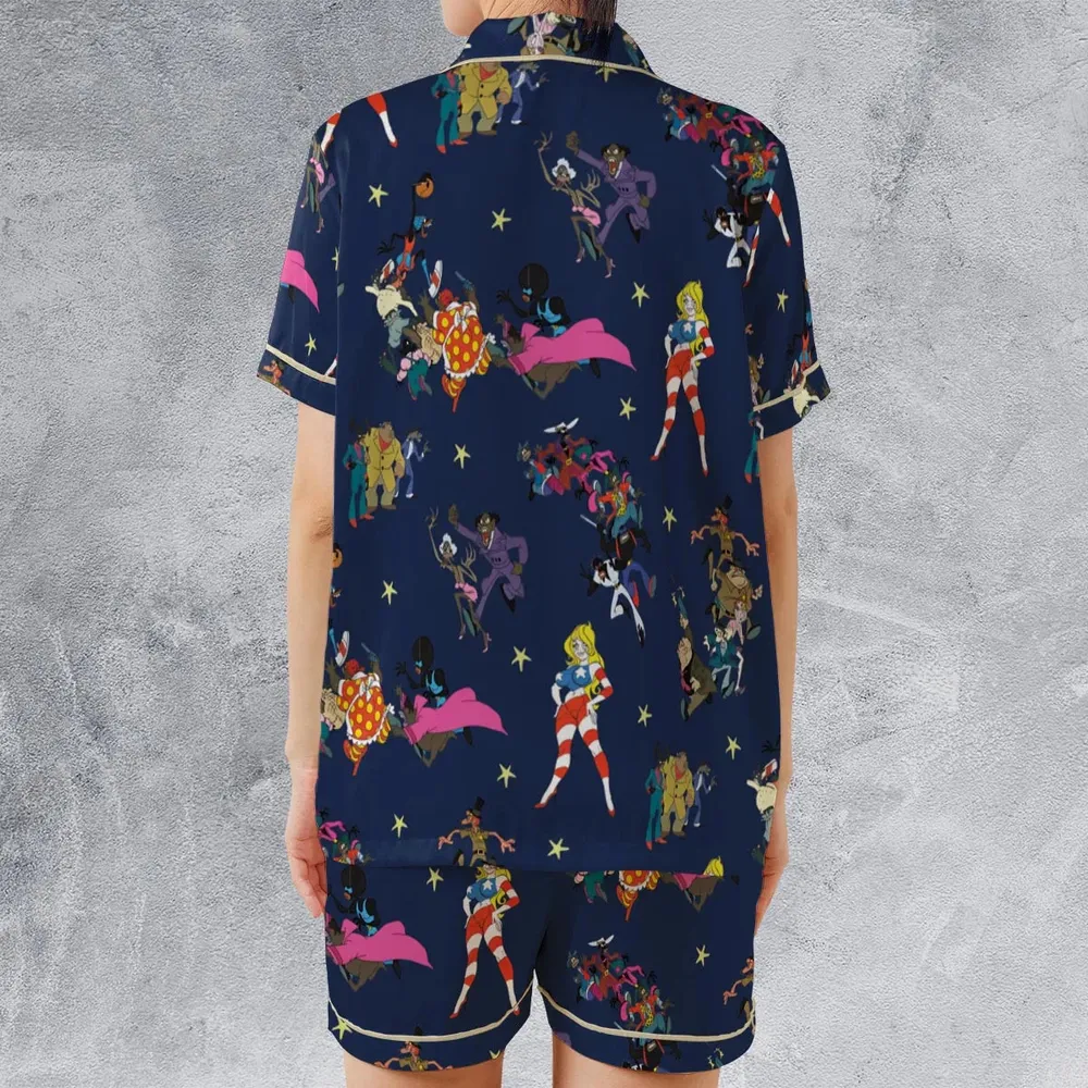 Coonskin Characters Ralph Baskin Satin Short-Sleeve Pajamas Set - 2