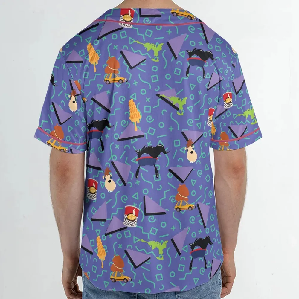 90's Styled Goofy Movie Unisex Baseball Jersey - 2