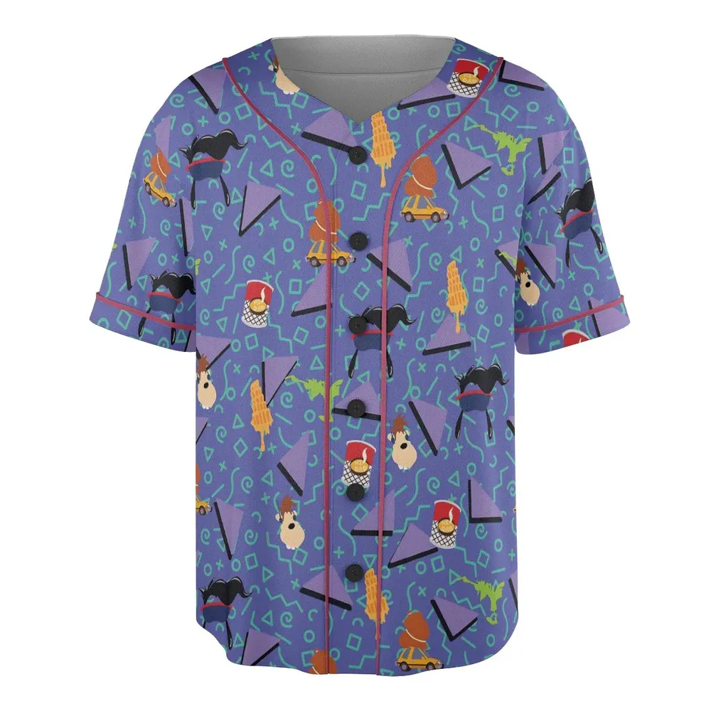 90's Styled Goofy Movie Unisex Baseball Jersey - 3