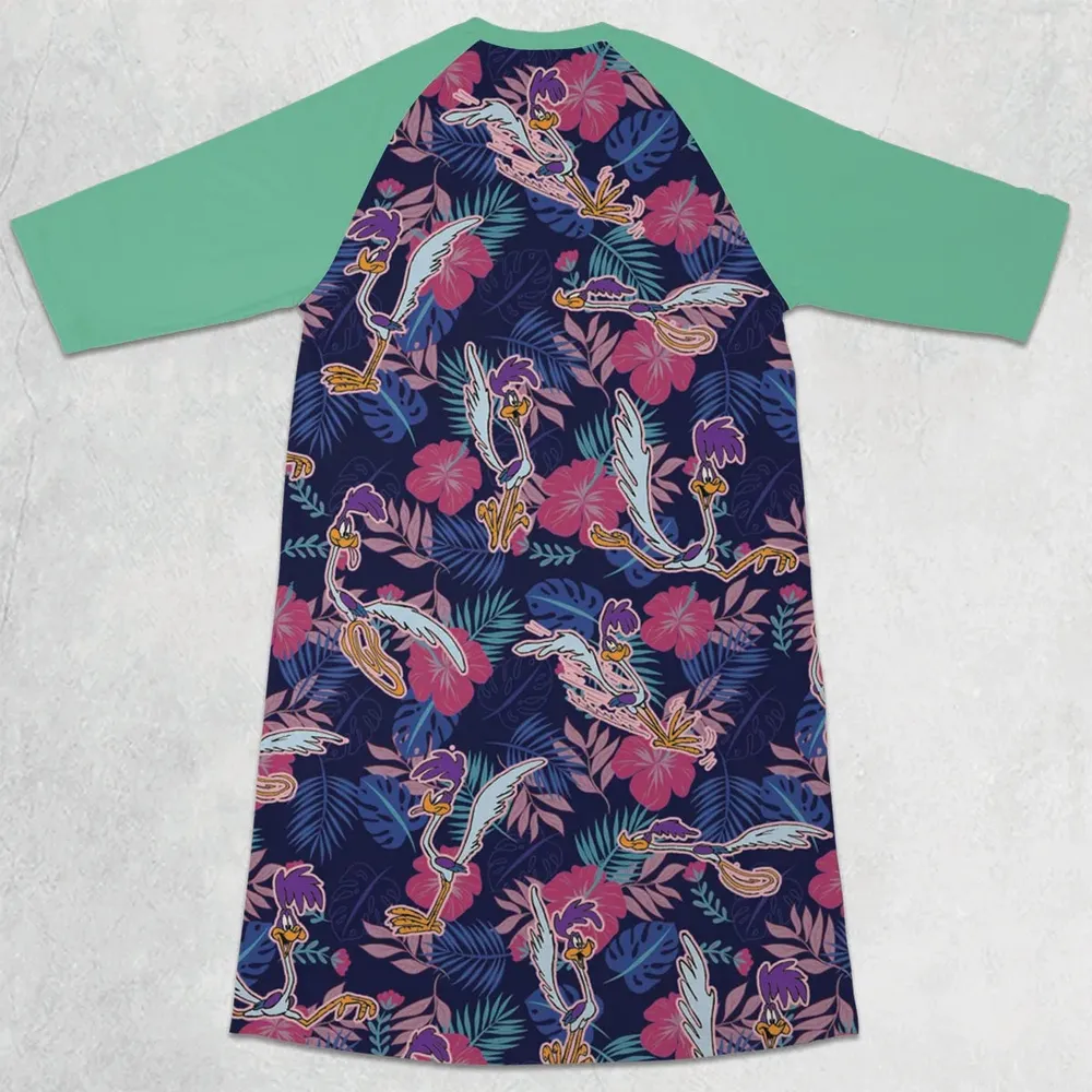 The Road Runner 3/4 Sleeve Raglan Dress - 2