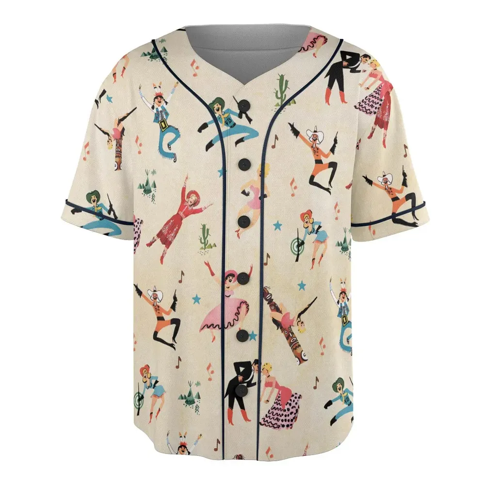 Annie Get Your Gun Characters Unisex Baseball Jersey - 3