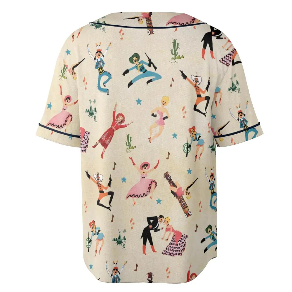 Annie Get Your Gun Characters Unisex Baseball Jersey - 4