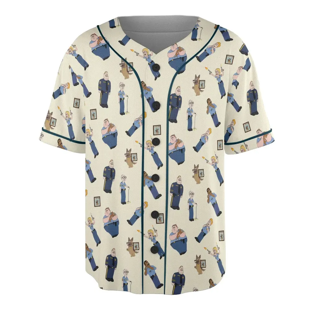 Cop Comedy Paradise Pd Unisex Baseball Jersey - 3