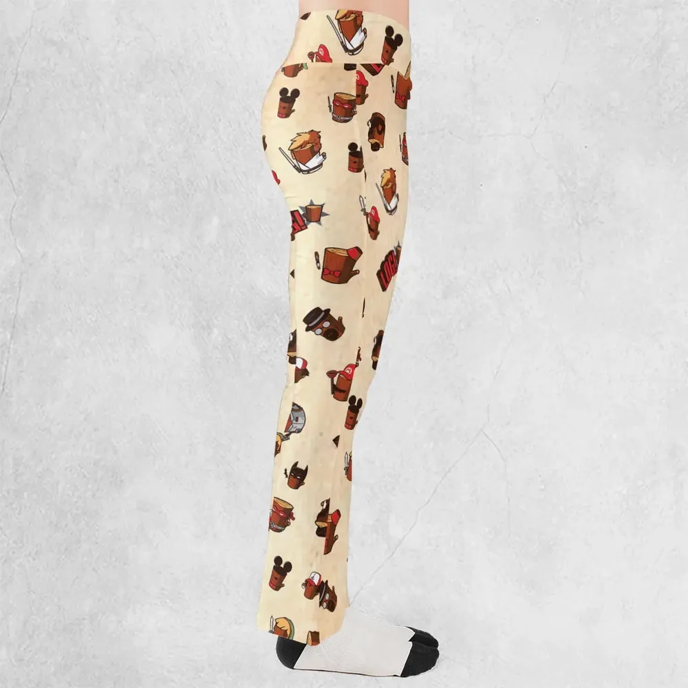 Pop Culture Characters Logs  Ren & Stimpy Flare Leggings - 2