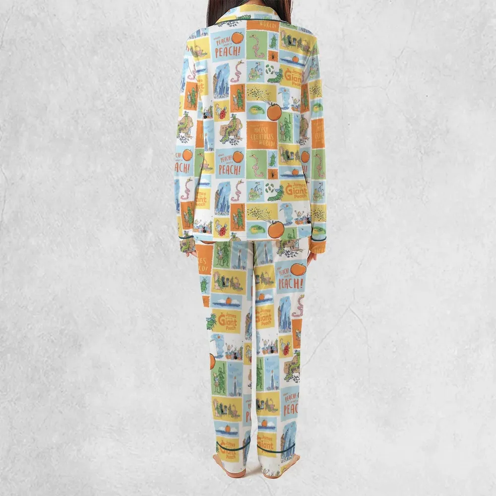 Children's Tales What A Peach James And The Giant Peach Pajamas Set - 3