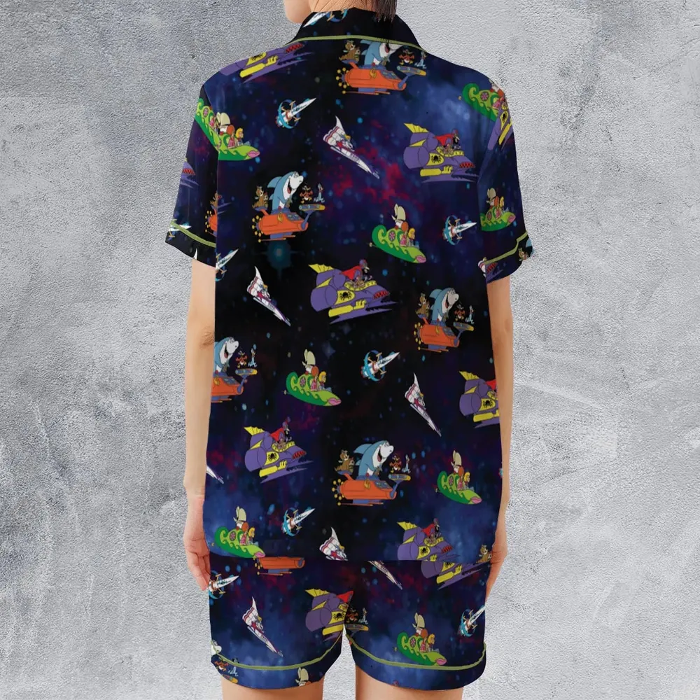 Yogi’s Space Race Satin Short-Sleeve Pajamas Set - 2