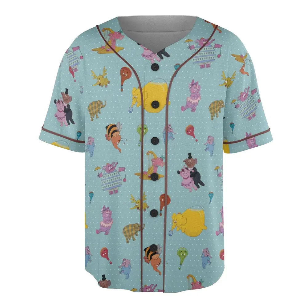 Heffalumps and Woozles Winnie the Pooh Unisex Baseball Jersey - 3