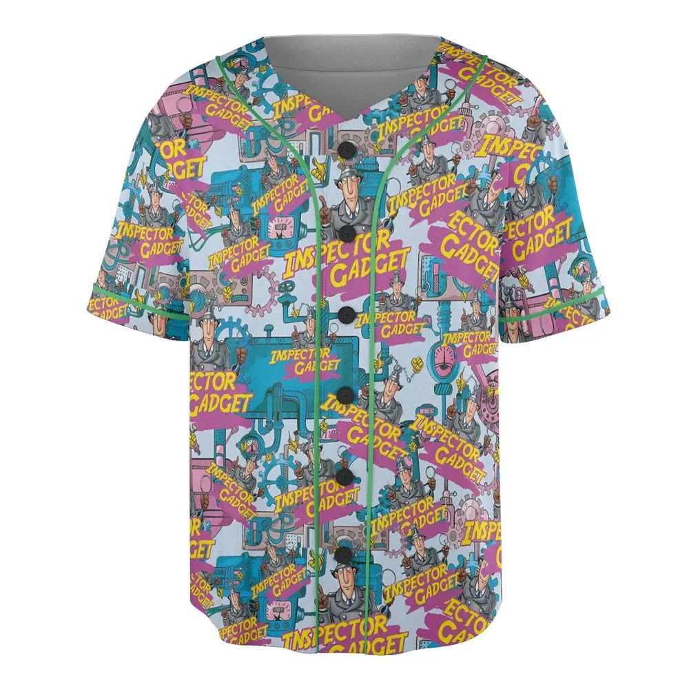 Inspector Mode Inspector Gadget Unisex Baseball Jersey - 3
