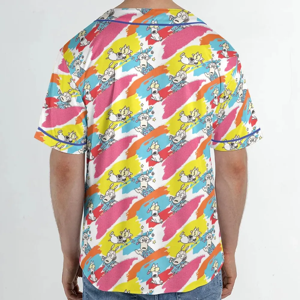 Rocko's Paint Brush Unisex Baseball Jersey - 2