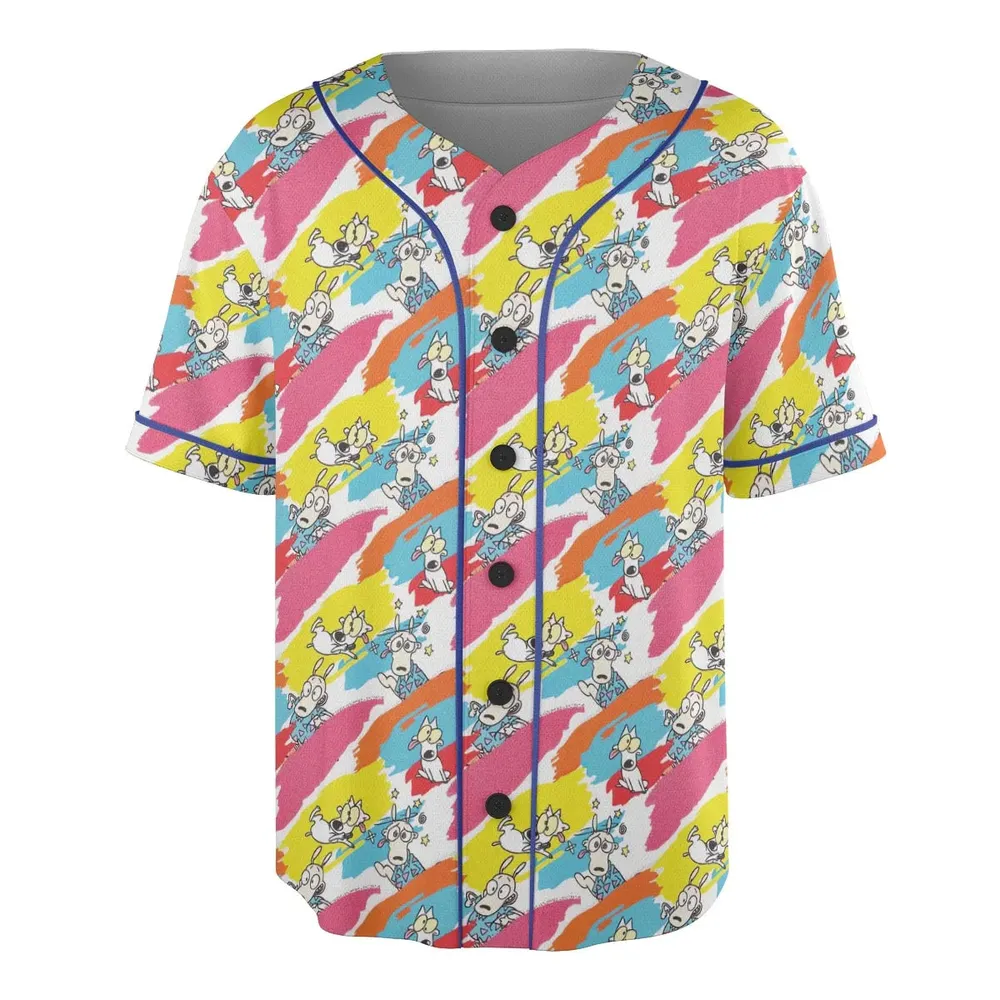 Rocko's Paint Brush Unisex Baseball Jersey - 3