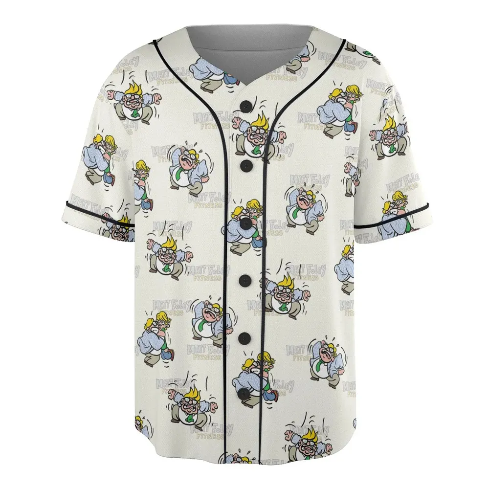 Matt Foley Fitness Exercises SNL Unisex Baseball Jersey - 3