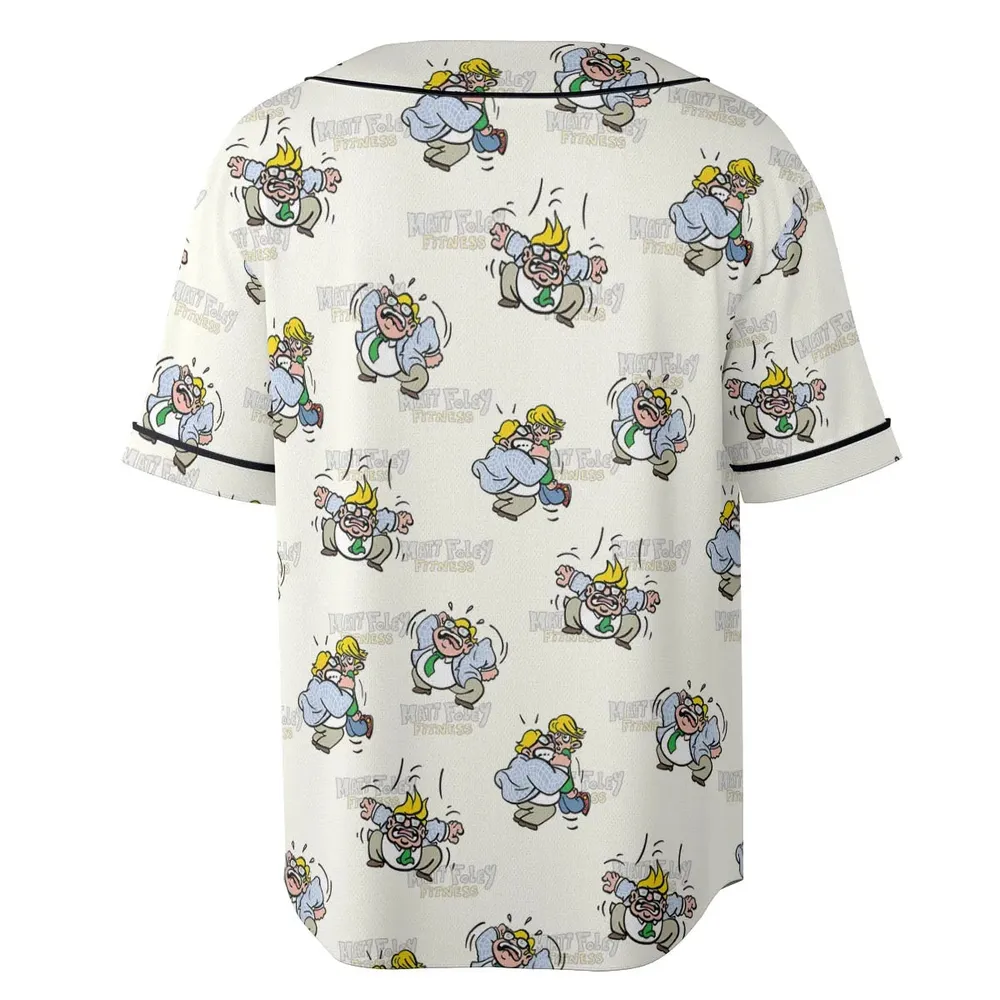 Matt Foley Fitness Exercises SNL Unisex Baseball Jersey - 4