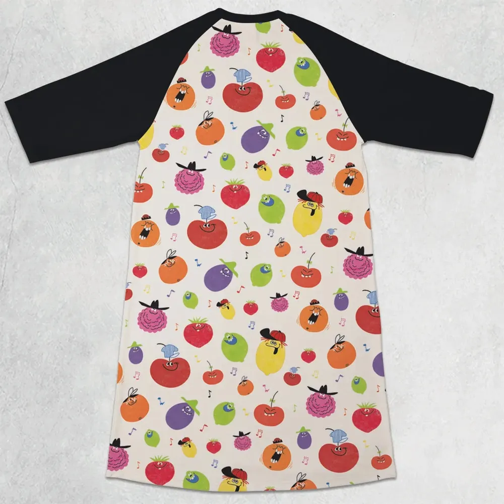 Drink Mix Pillsbury's Funny Face 3/4 Sleeve Raglan Dress - 2