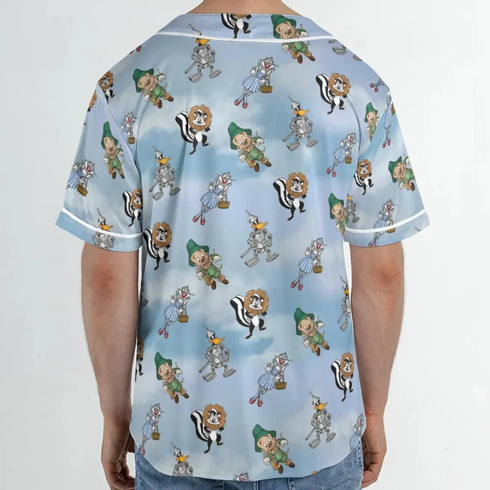 The Wizard Of Draws Looney Tunes Unisex Baseball Jersey - 2