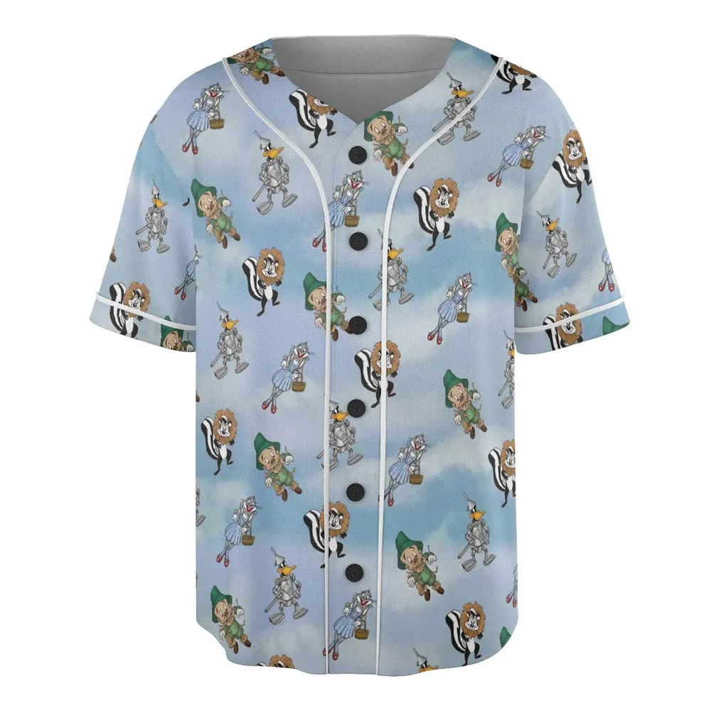 The Wizard Of Draws Looney Tunes Unisex Baseball Jersey - 3