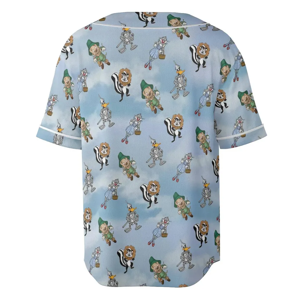 The Wizard Of Draws Looney Tunes Unisex Baseball Jersey - 4