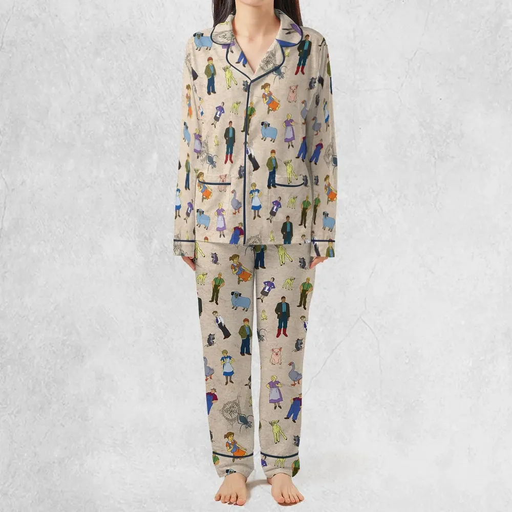 Beloved Children's Tale Charlotte's Web Cartoon Characters Pajamas Set - 2