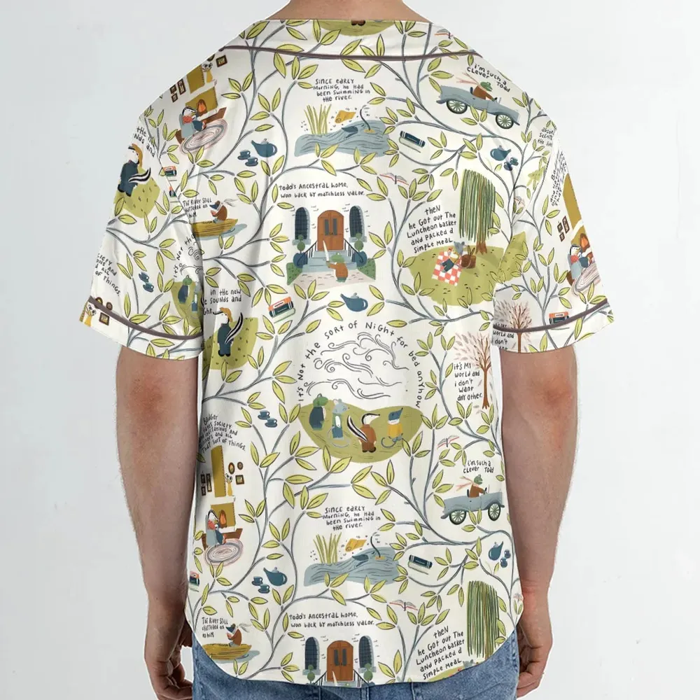Mr Toad And Friends The Wind in the Willows Unisex Baseball Jersey - 2