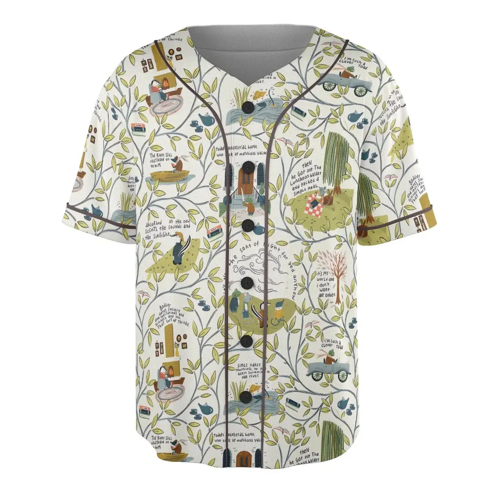 Mr Toad And Friends The Wind in the Willows Unisex Baseball Jersey - 3