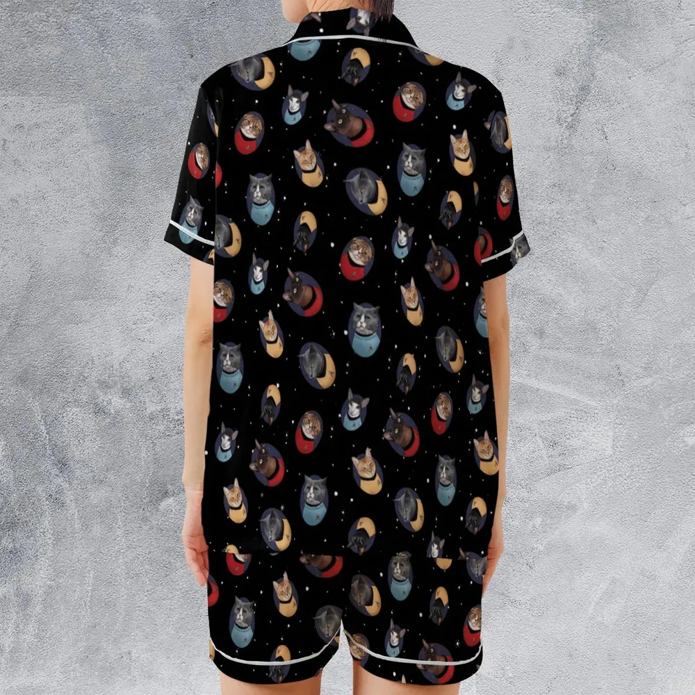 Live Long and Paws-purr Star Trek Satin Short-Sleeve Pajamas Set - 2