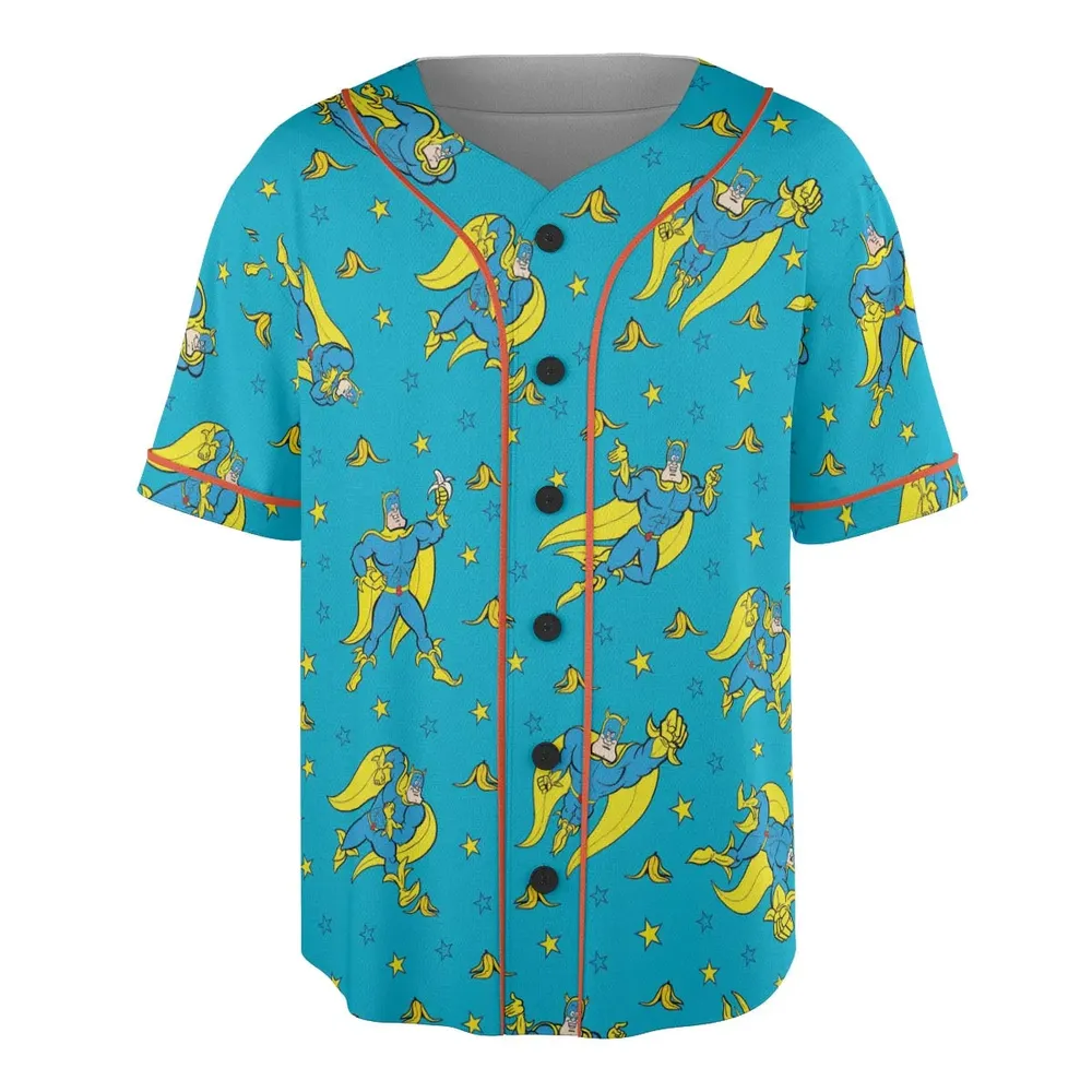 Banana and Bananaman Unisex Baseball Jersey - 3