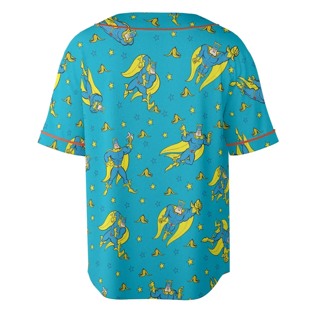 Banana and Bananaman Unisex Baseball Jersey - 4