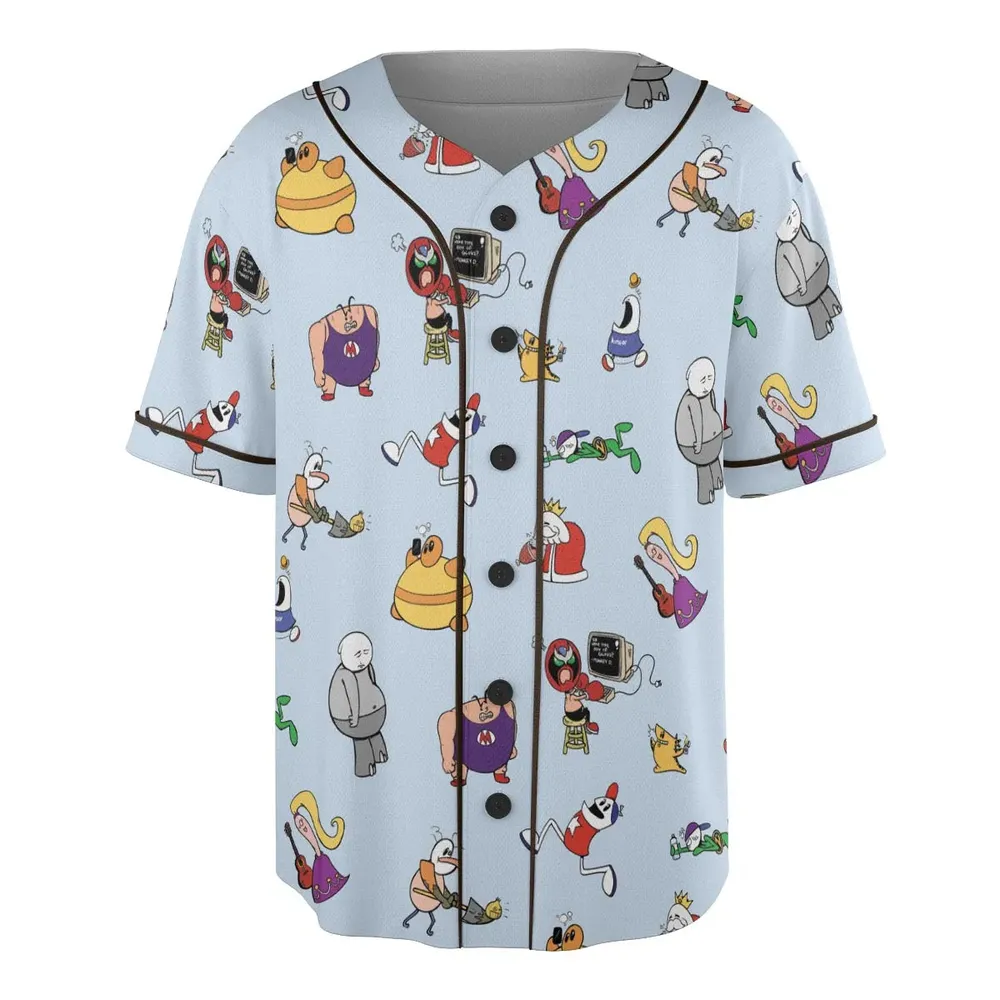 Retro Webtoon Homestar Unisex Baseball Jersey - 3