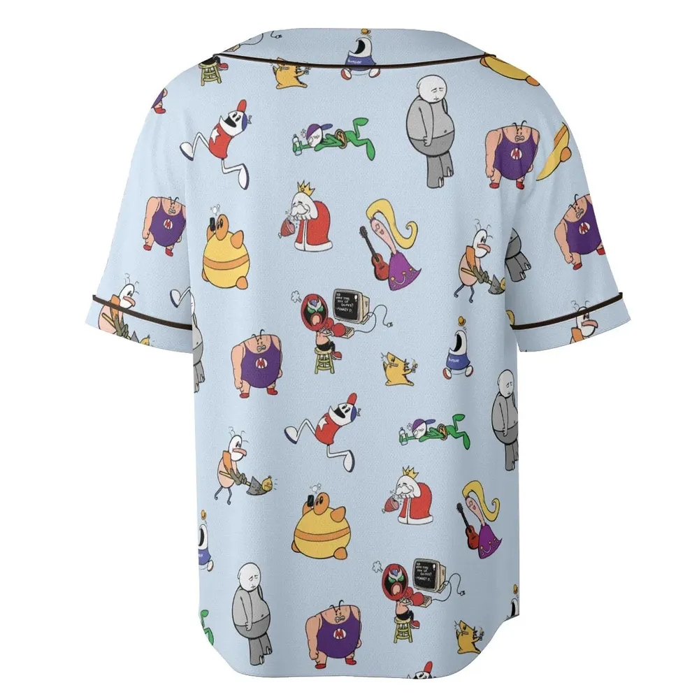 Retro Webtoon Homestar Unisex Baseball Jersey - 4