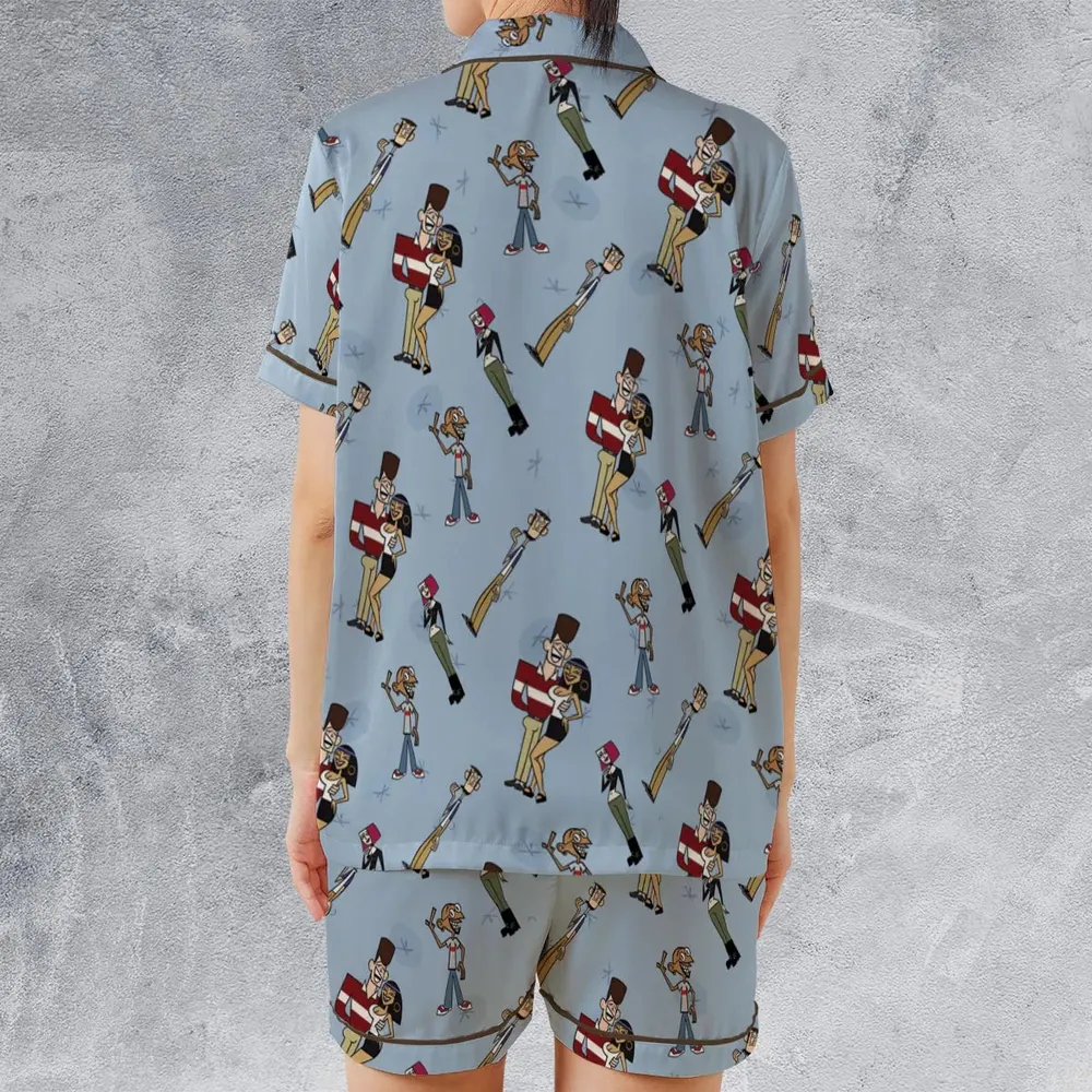 Say What Now Clone High Satin Short-Sleeve Pajamas Set - 2