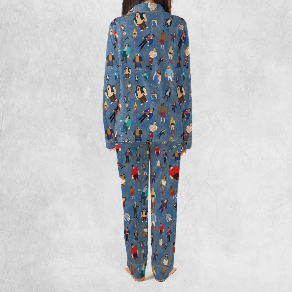 80s Hulk Rock 'n' Wrestling Characters Pajamas Set - 3