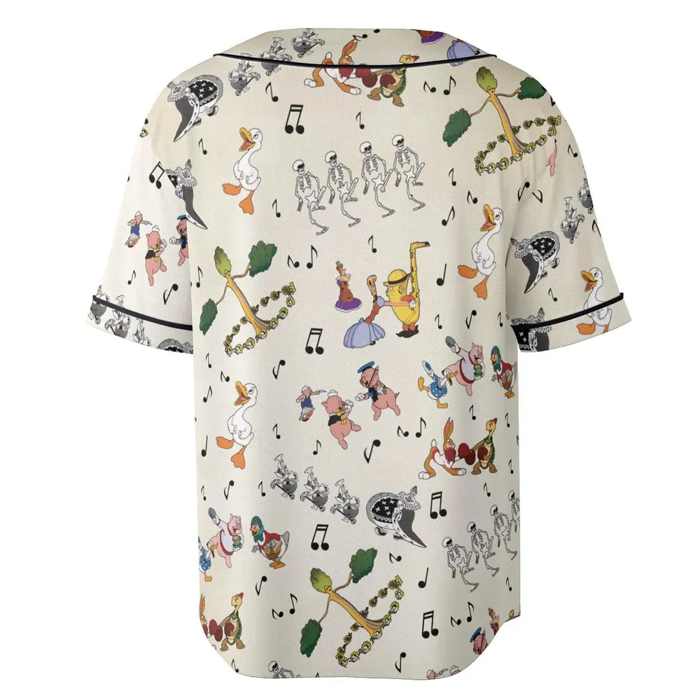 The Silly Symphony Characters Unisex Baseball Jersey - 4