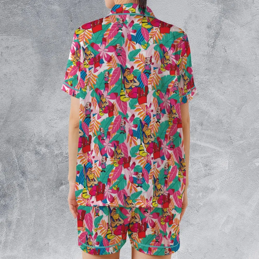 The Magilla Gorilla Show Satin Short-Sleeve Pajamas Set - 2