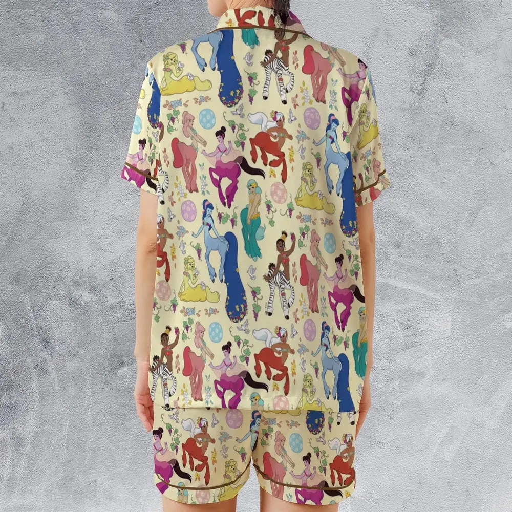 Centaurs Fantasia Satin Short-Sleeve Pajamas Set - 2
