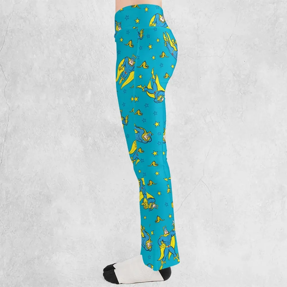 Banana and Bananaman Flare Leggings - 3