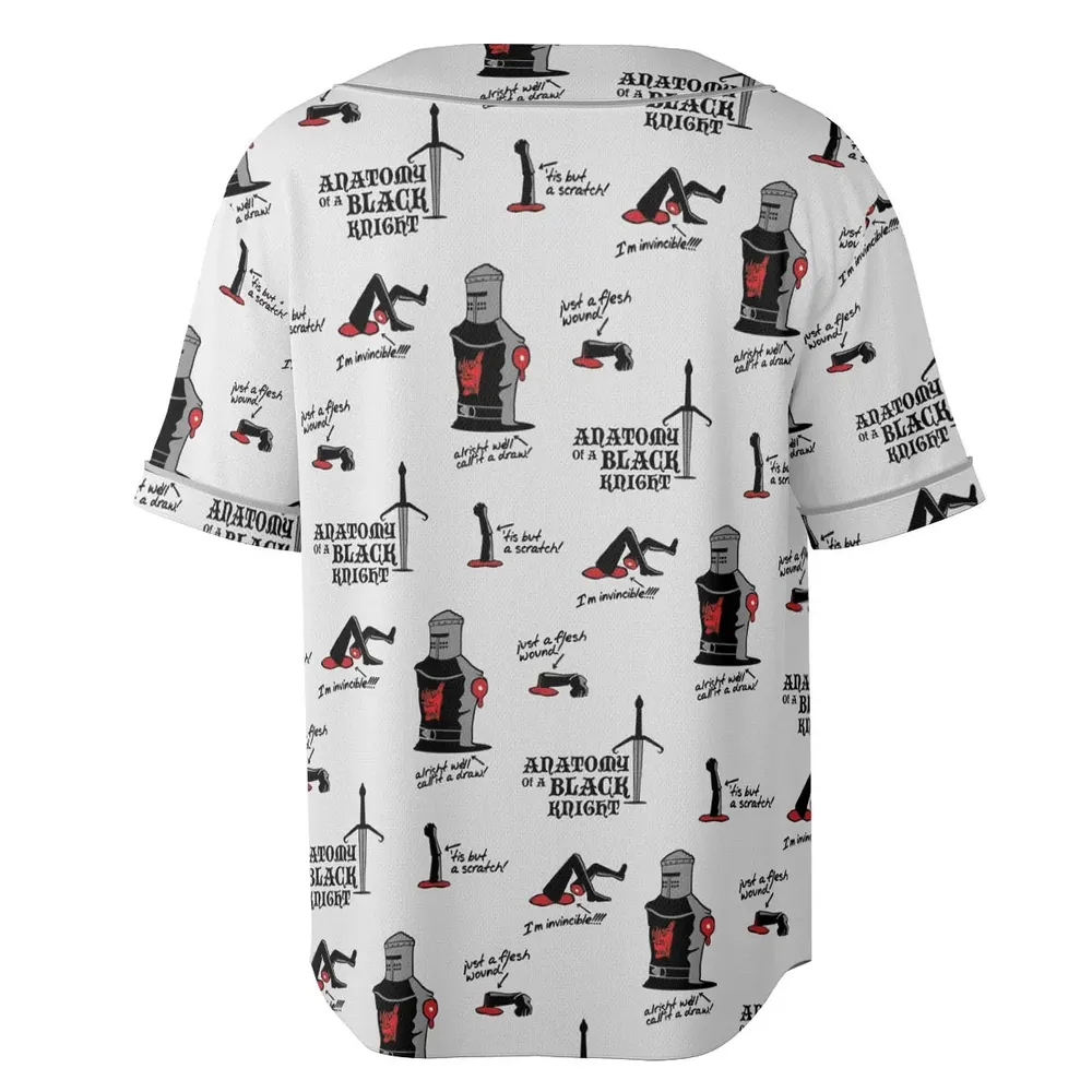 Tis but a scratch Black Knight Monty Python And The Holy Grail Unisex Baseball Jersey - 4