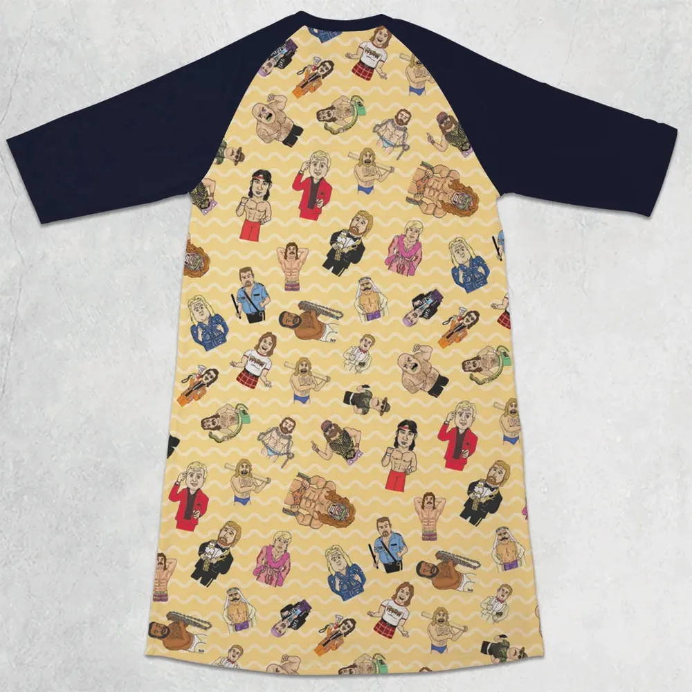 WWF Heroes 3/4 Sleeve Raglan Dress - 2