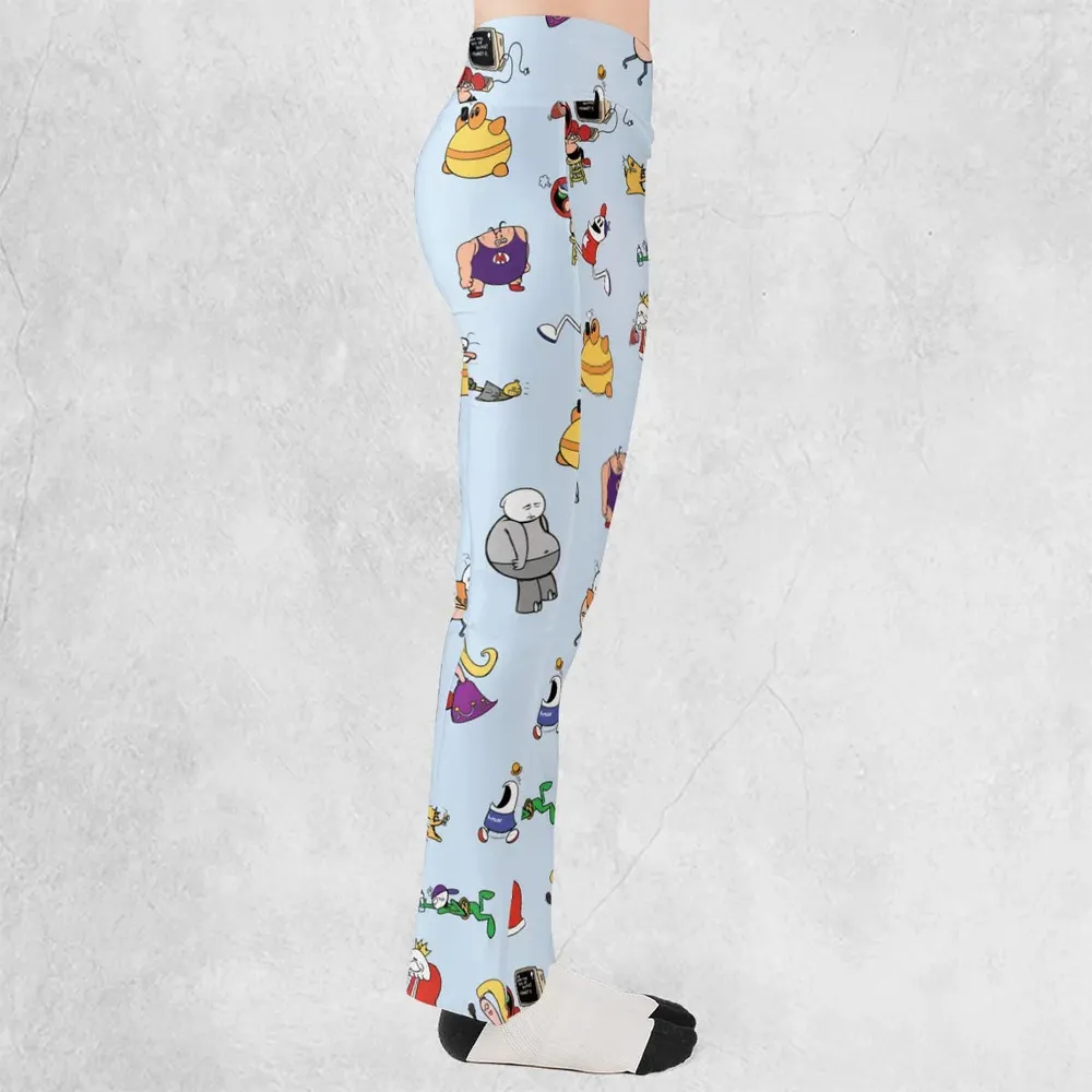 Retro Webtoon Homestar Flare Leggings - 2