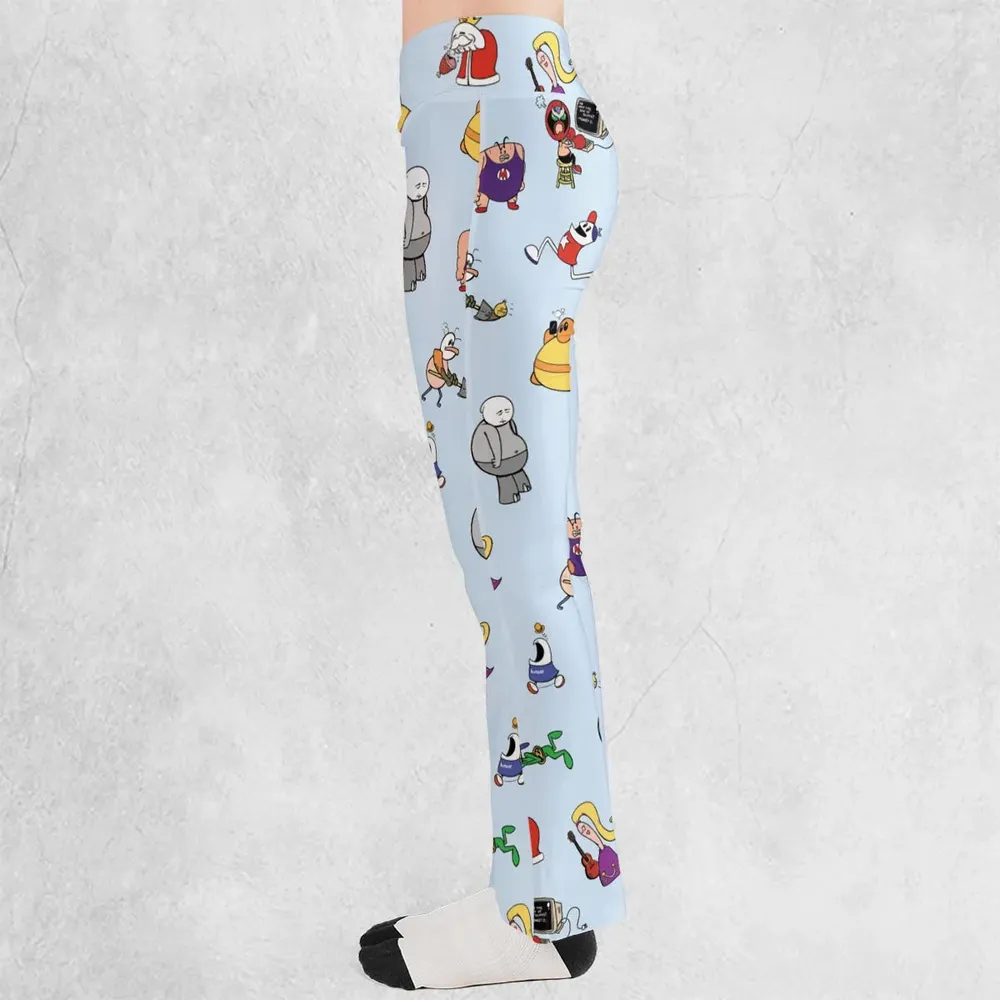 Retro Webtoon Homestar Flare Leggings - 3