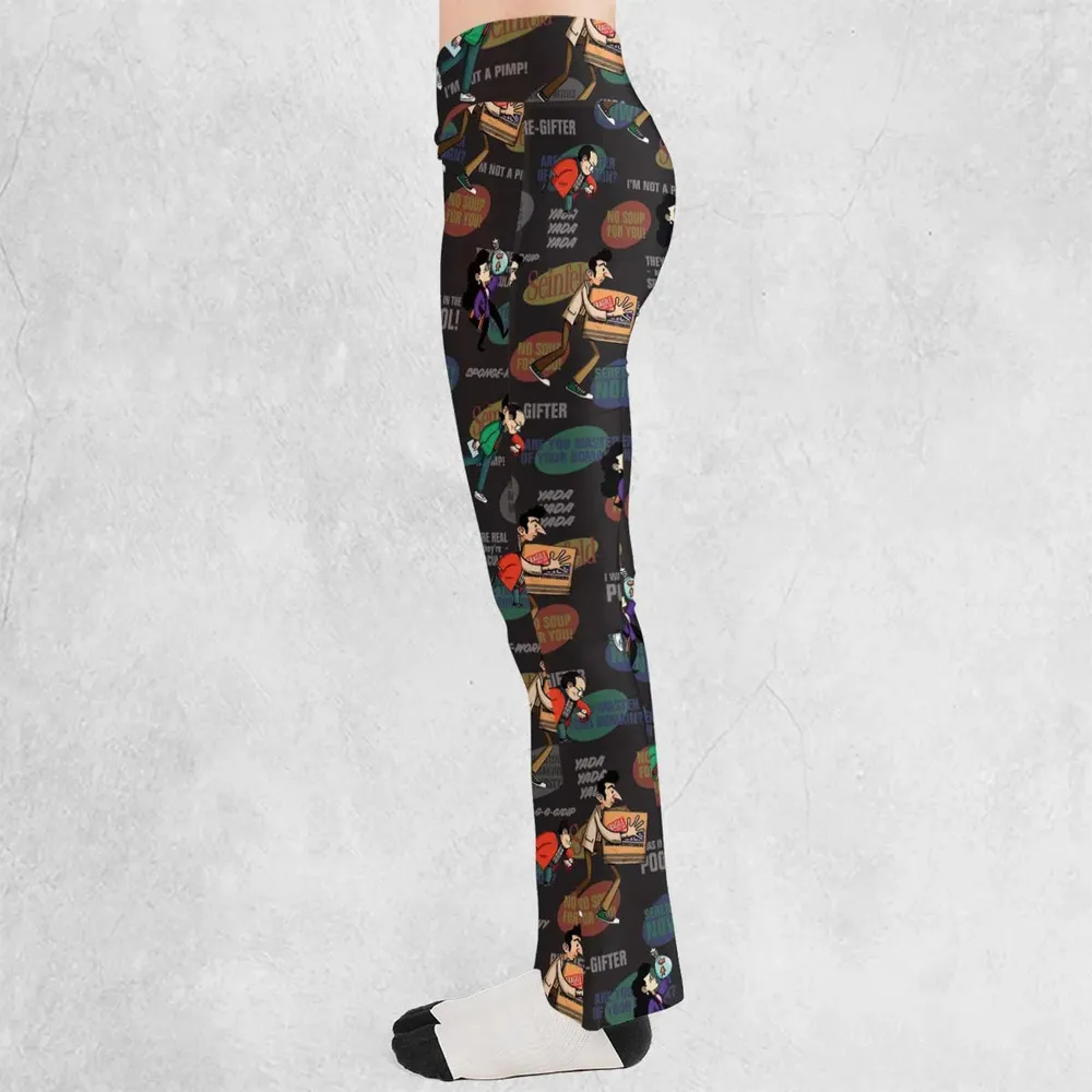 Retro Laughs Seinfeld Flare Leggings - 3