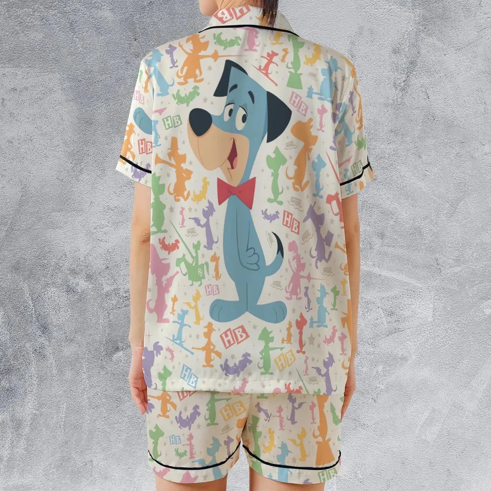 The Huckleberry Hound Show Satin Short-Sleeve Pajamas Set - 2