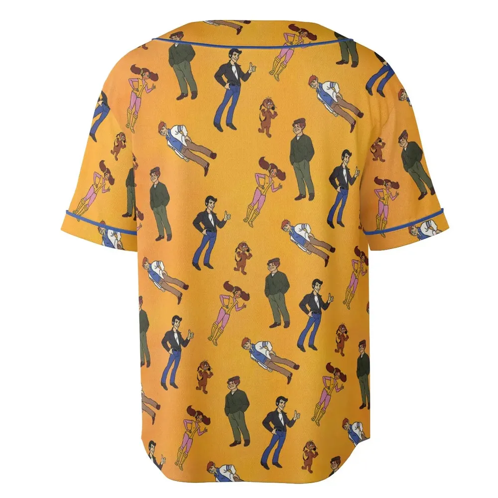 The Fonz and the Happy Days Gang Unisex Baseball Jersey - 4