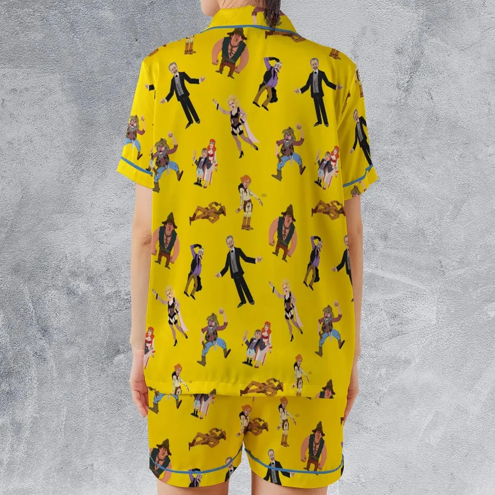 Blazing Saddles Characters Satin Short-Sleeve Pajamas Set - 2
