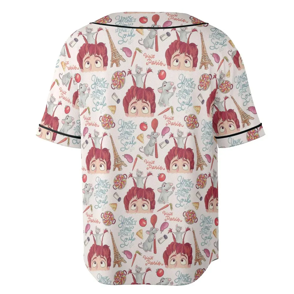Cute Controller Ratatouille Unisex Baseball Jersey - 4