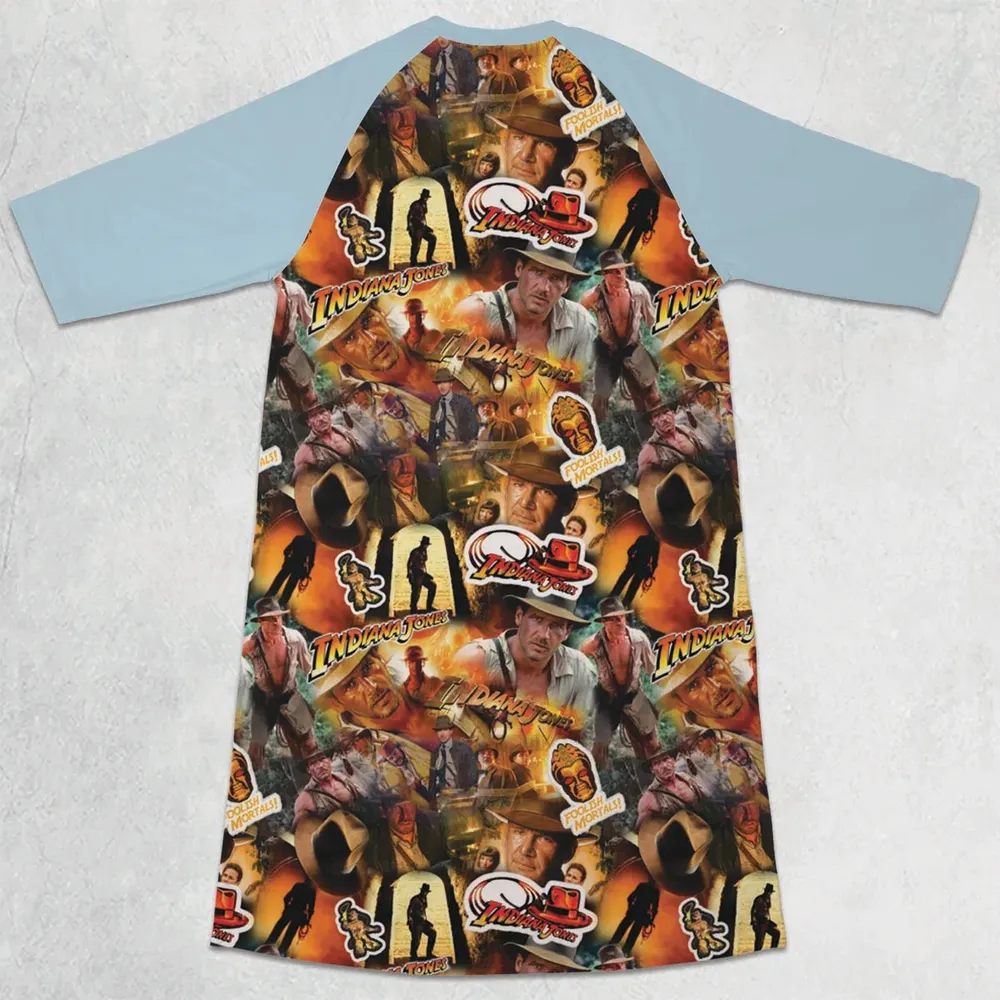 Indy Gear Indiana Jones 3/4 Sleeve Raglan Dress - 2