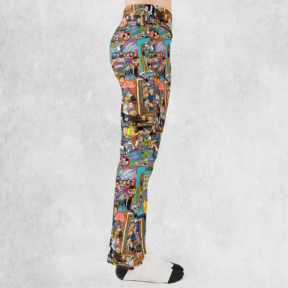 Timeless Memories of TV Flare Leggings - 2