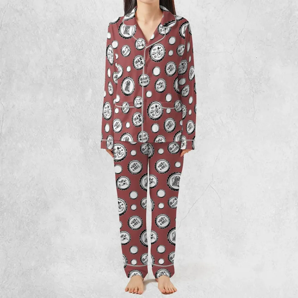 Recall Memories Beer Cap Puzzles Pajamas Set - 2